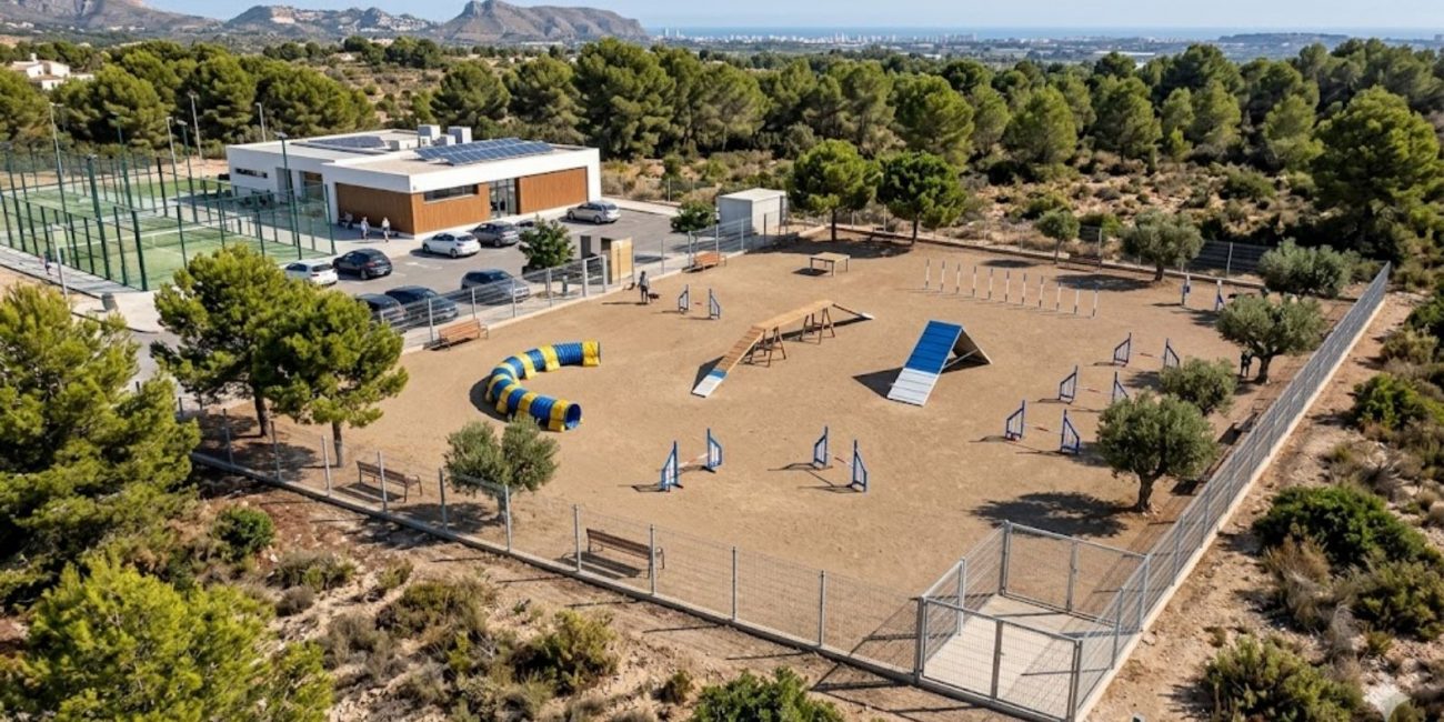 Ciudad de Deporte - Dog Training. Descubre apartamentos exclusivos en La Nucía a un paso de la Ciudad del Deporte. Disfruta de estilo de vida activo con piscina de olas, academia Ferrer, golf y más.